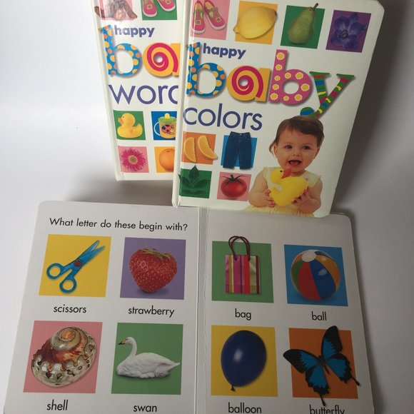 Happy Baby Set of 3 Books: Colors /ABC /Words - Picture 4 of 12